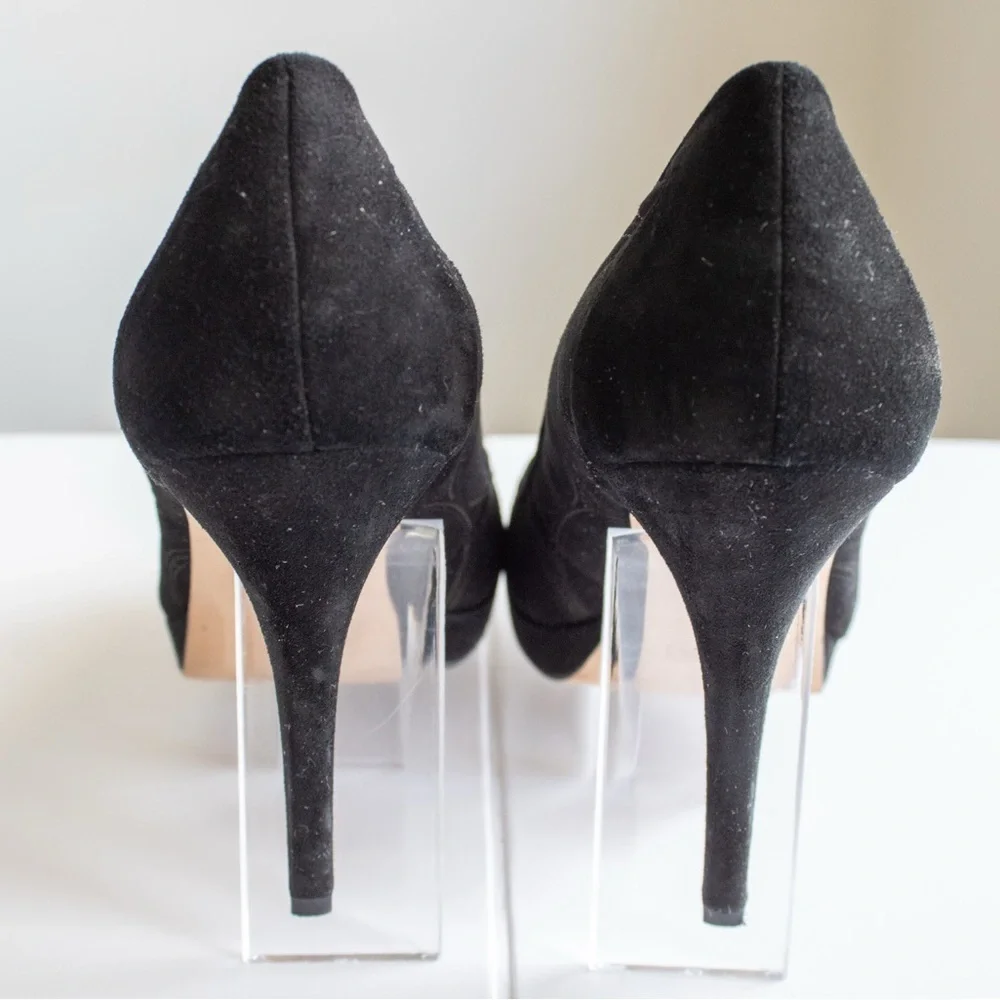 COACH Brigett Pumps Signature C Stylish Black High Heel Women’s Pumps Size 9.5 - Picture 6 of 11